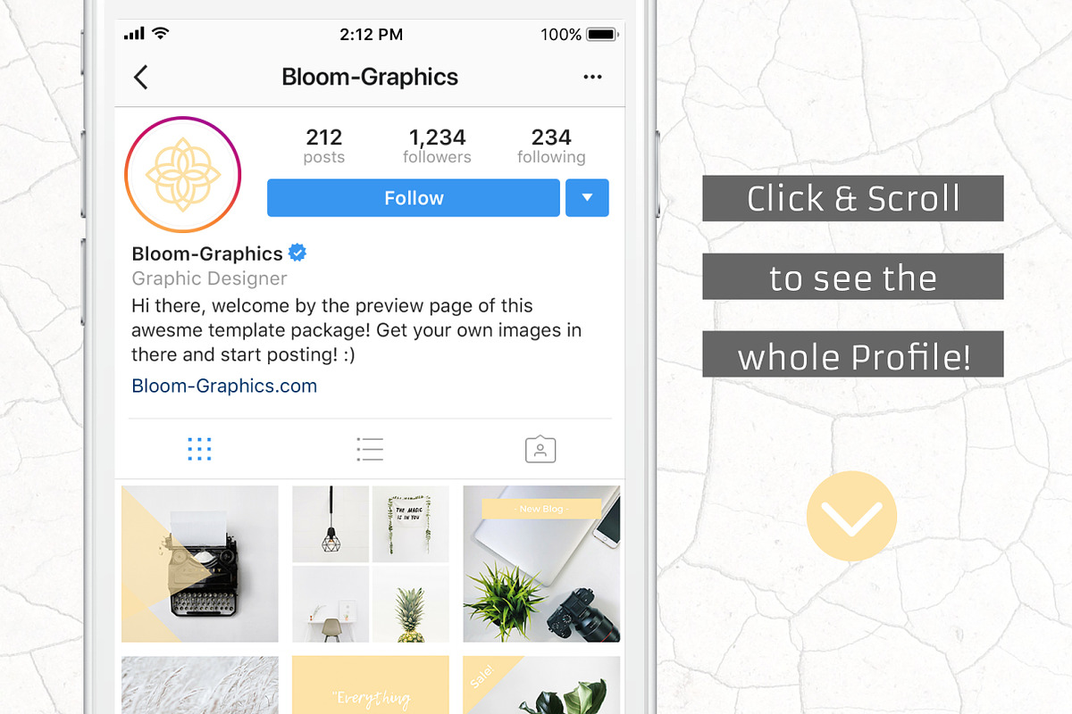 Yellow - 18 Instagram Templates, a Social Media Template by Annemiek van Luinen (Photo 6 of 8)