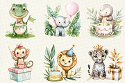 Safari Birthday Clipart, an Illustration by OK Design (Thumbnail 3 of 5)