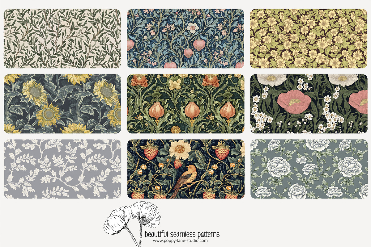 70 Arts & Crafts seamless pattern, a Pattern Graphic by Poppy Lane Studio (Photo 5 of 10)