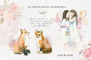Dream - Fairy Watercolor Collection, an Animal Illustration by whiteheartdesign (Thumbnail 12 of 18)