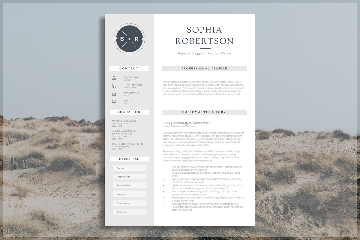 Creative Resume Template | CV Design, a Resume Template by introDuice - CV / Resumes (Photo 1 of 6)