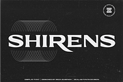 SHIRENS, a Serif Font by Bagerich Type Foundry (Thumbnail 1 of 9)