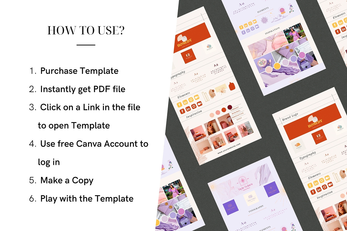 30 Brand Board & Mood Board Template, a Presentation Template by DesignbySamVN (Photo 6 of 6)