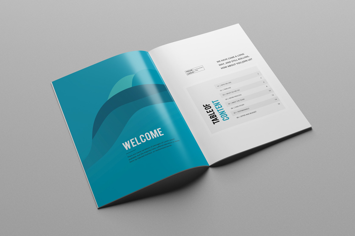 Clean & Modern Multipurpose Brochure, a Brochure Template by Pro-Gh (Photo 2 of 8)