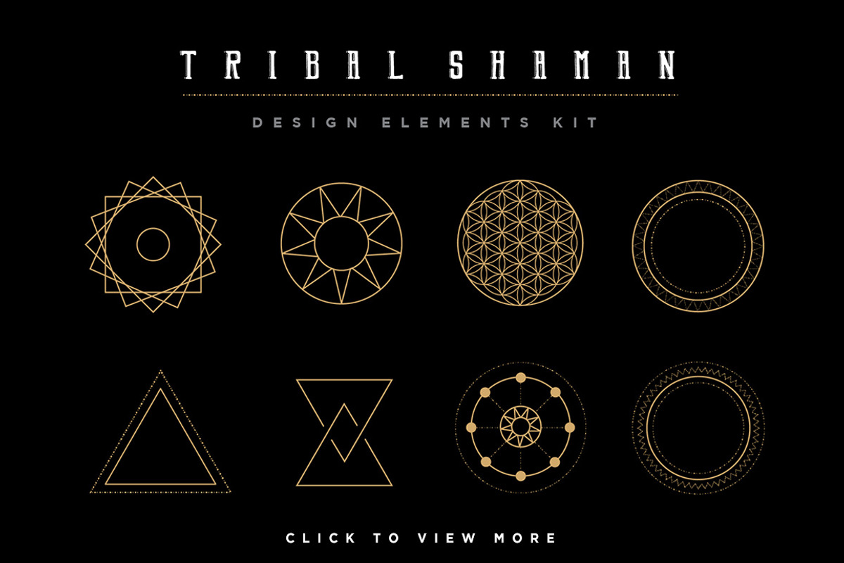 Mandala Set - Tribal Shaman, a Decorative Illustration by S K Y B O X (Photo 5 of 11)