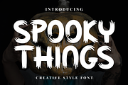 Spooky Things | Script Font, a Script Font by Scratchones (Thumbnail 1 of 8)