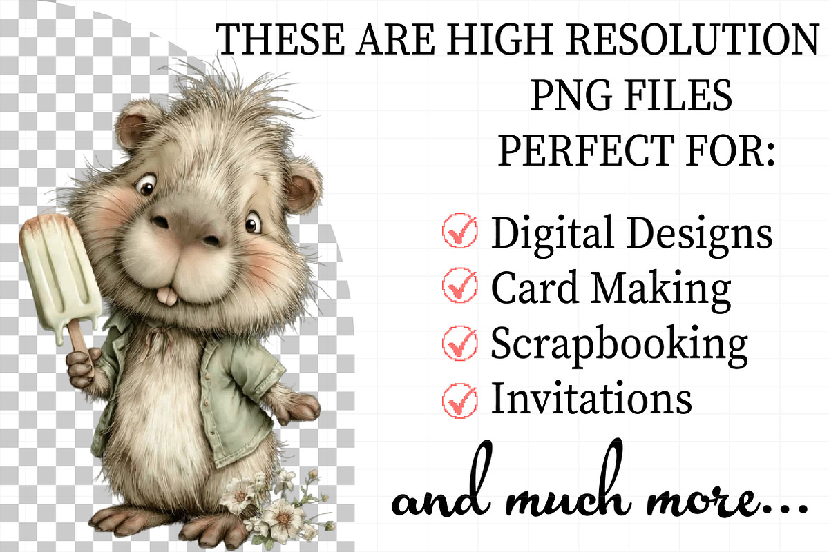 Summer Funny Capybara Clipart, an Illustration by Daily.Designs (Photo 2 of 8)