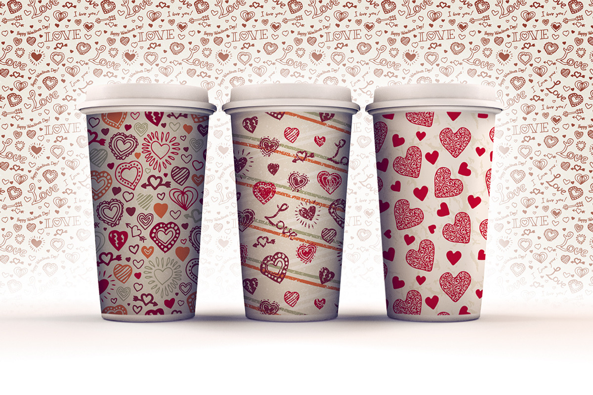 10 Valentine Day Patterns, a Pattern Graphic by DeepFuze (Photo 3 of 4)