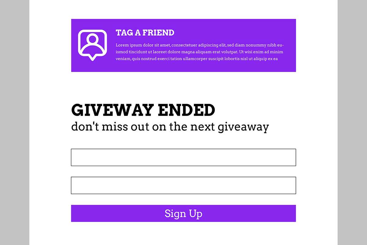 Giveaway Email Templates, an UI Kit Template by CreativeShaper (Photo 4 of 5)