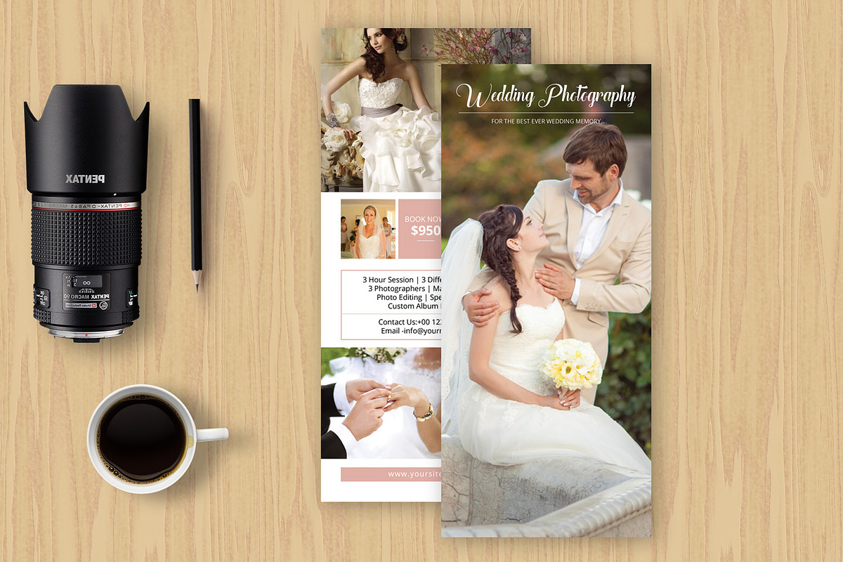 Photographer Rack Card- V04, a Flyer Template by Template Shop