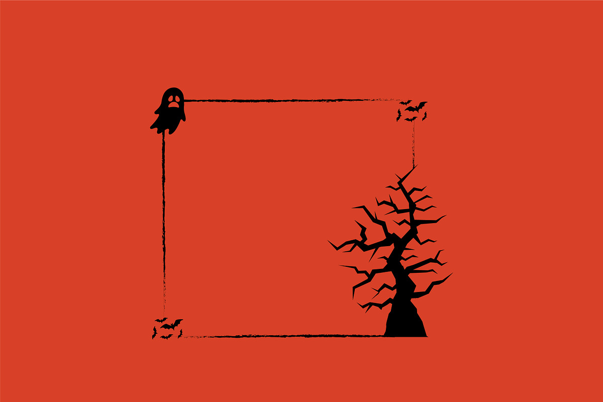 Spooky Halloween Frame Designs, a Background Graphic by SaaDesigns (Photo 3 of 4)