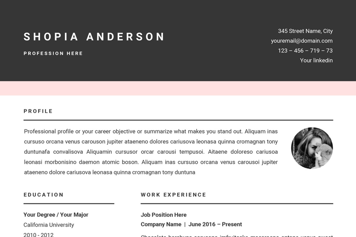SALE Resume Template for MS Word, a Resume Template by GResume (Photo 7 of 8)