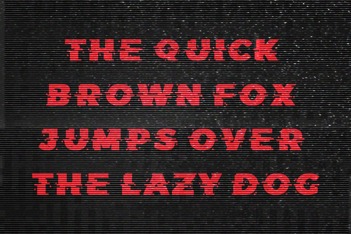 Glitch Typeface preview 4