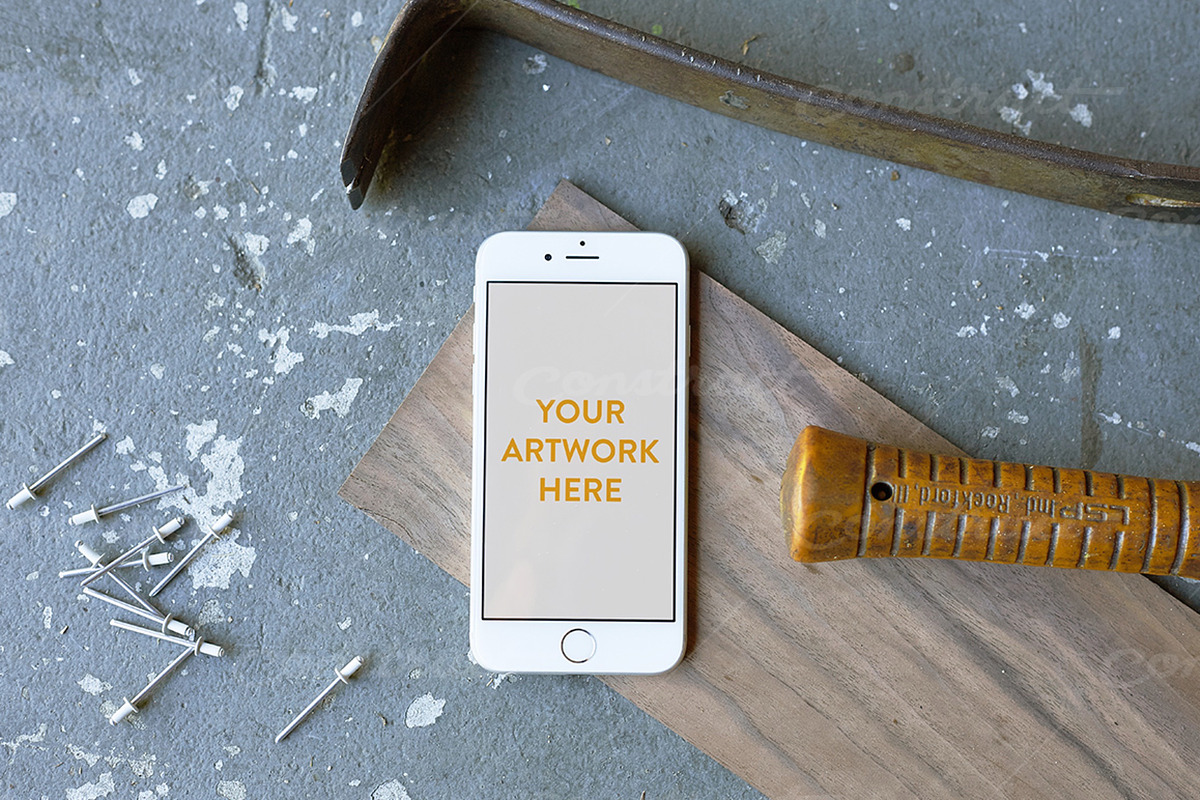 Workshop Collection Vol. 2 Mockups, an iPhone Mockup by Construct Supply Co. (Photo 4 of 5)
