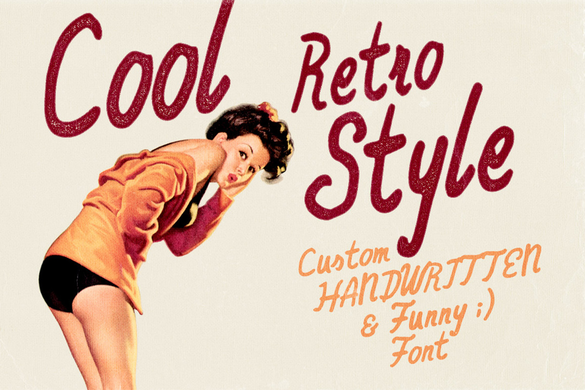 Think Happy Custom Font preview 2