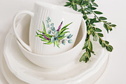 Eucalyptus Collection+Letter, a Decorative Illustration by Astarte_design (Thumbnail 10 of 11)