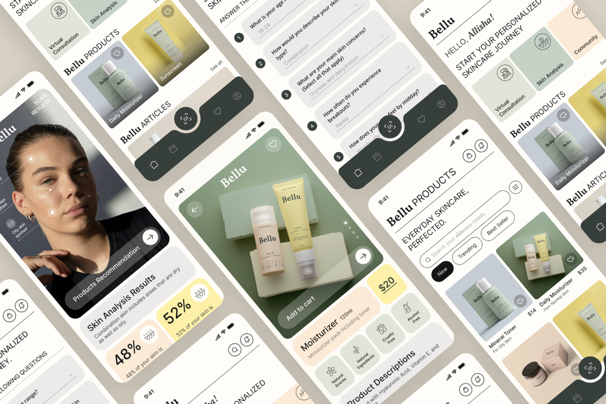 Bellu - Skin Care App, an App Template by Rahardi Creative (Photo 3 of 4)