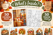 Cozy Autumn Adult Coloring Pages, a Seasonal Illustration by Daffodil Dream Studio (Thumbnail 2 of 3)