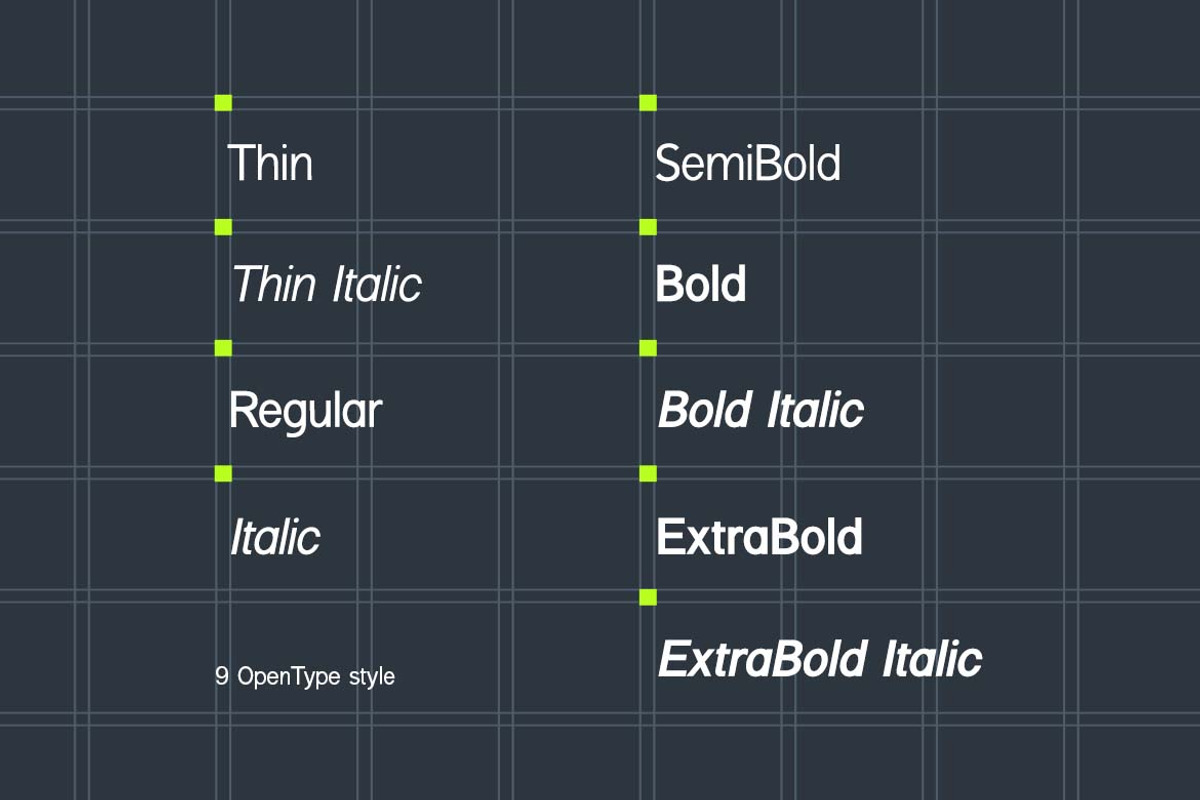 Halogeton Modern Sans Serif Family, a Sans Serif Font by UICreative (Photo 9 of 13)