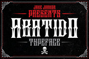 ABATIDO, a Blackletter Font by jakejarkor (Thumbnail 1 of 5)