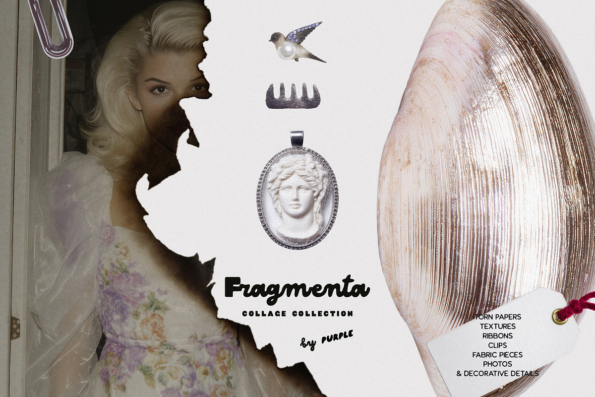 Fragmenta: collage pack, an Object Graphic by Purple (Photo 2 of 11)