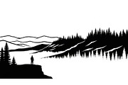Mountain Pines Silhouette, a Graphic by hafijul (Thumbnail 11 of 17)