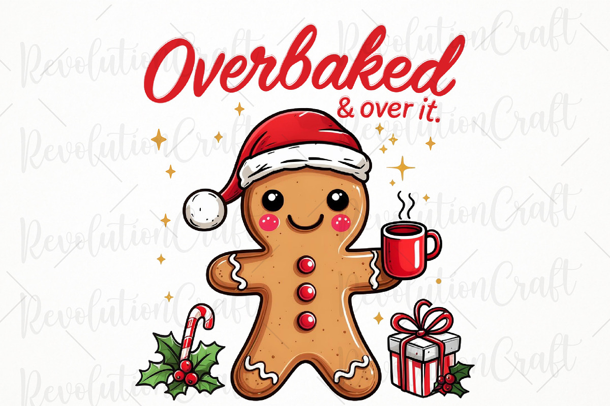 Overbaked & over It, Gingerbread Png, an Illustration by OK Design (Photo 1 of 4)