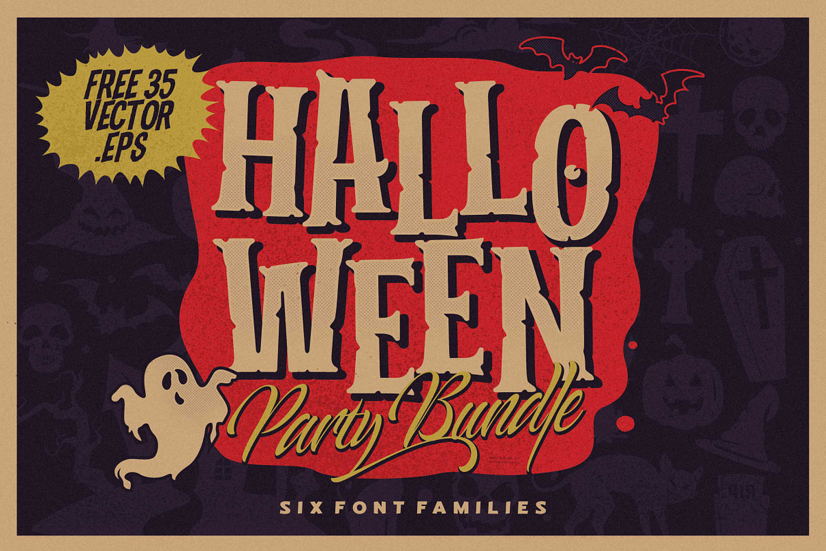 Halloween Party Bundle, a Serif Font by INKSUN™ (Photo 1 of 16)