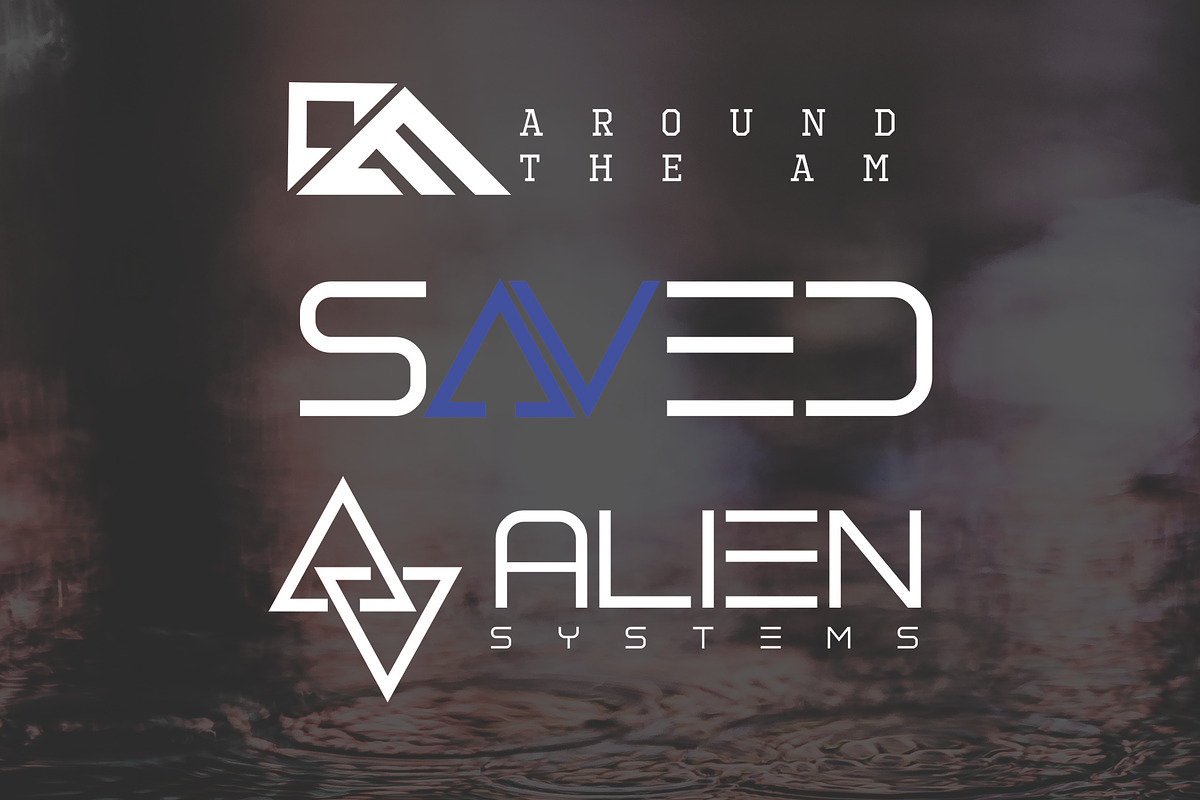 Alien / Geometric logo templates, a Branding & Logo Template by Aurum Creative (Photo 1 of 4)