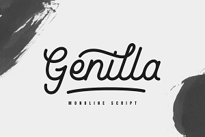 Genilla Monoline Script