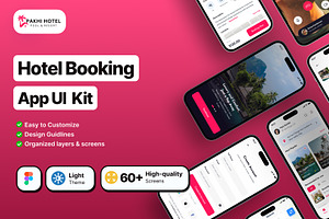 Pakhihotel Hotel Booking App UI Kit, an UI Kit Template by piyush608