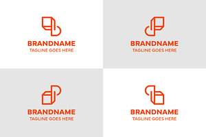 Letter B D P Q Box Simple Logo, a Branding & Logo Template by Pray Art Design Studio