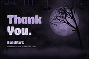 Oblq BoldRot | Horror Display Font, a Sans Serif Font by Oblique Foundry (Thumbnail 15 of 15)