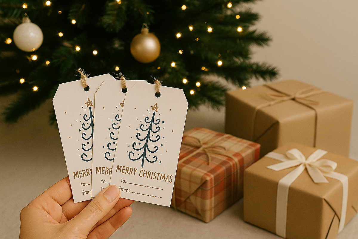 Christmas tag / nordic minimal tags, a Card Template by KimitahDesign (Photo 6 of 7)