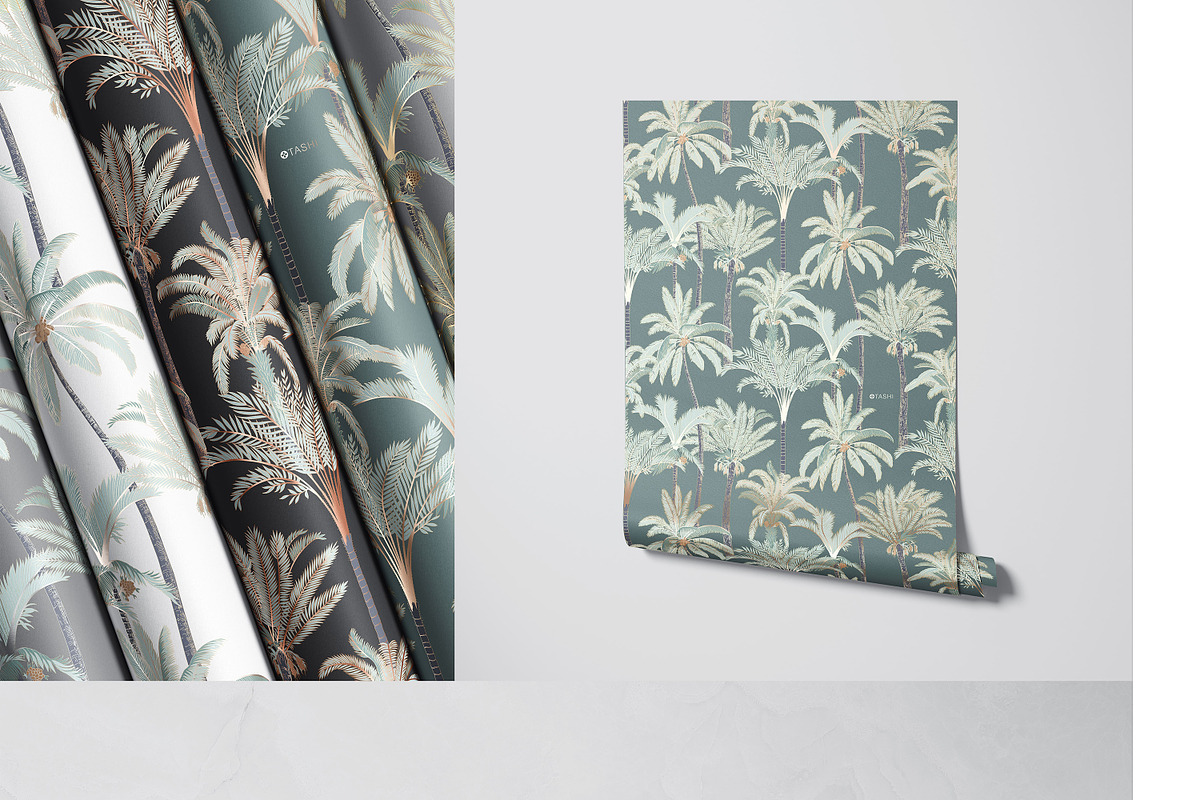 Paper Wallpaper Mockup Bundle, a Merchandise Mockup by creatsy5 (Photo 5 of 21)