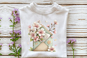 Whimsical Spring Envelope Clipart, an Illustration by OK Design (Thumbnail 5 of 6)