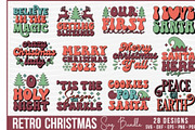 Retro Christmas SVG Bundle, an Object Graphic by BeeCraftR (Thumbnail 8 of 12)
