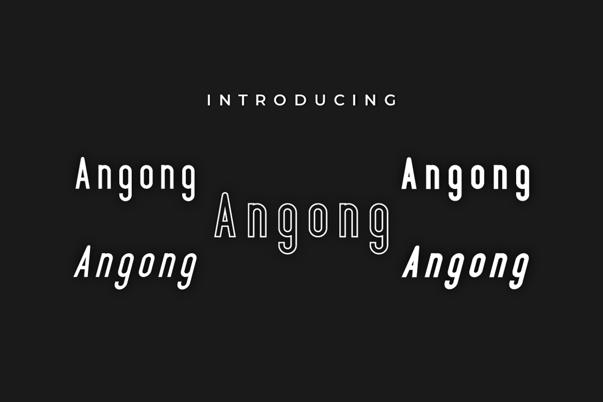 Angong Font 5 Type, a Sans Serif Font by MaikoHatta (Photo 1 of 6)