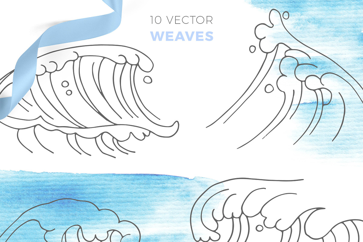 Mermaid Poetry. Lineart & Watercolor, an Illustration by EYWA ART (Photo 6 of 12)