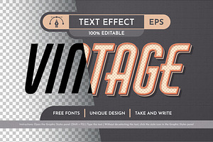 Vintage Editable Text Effect