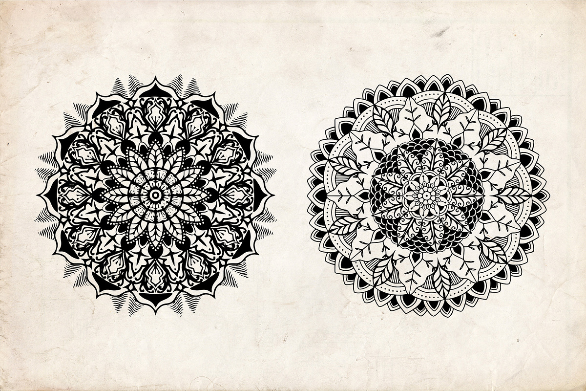 Hand Drawn Mandala, an Object Illustration by Papatongartist (Photo 3 of 8)