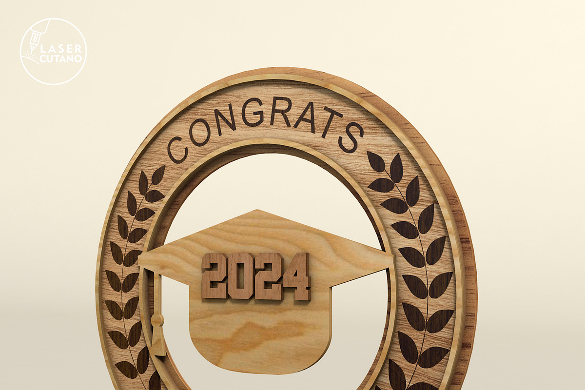 Graduation Set Decorative Laser Cut, a Templates & Theme by LaserCutano (Photo 9 of 11)