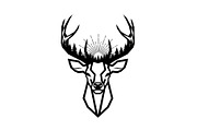 Artistic Geometric Deer Head Bundle, an Illustration by yasushie (Thumbnail 13 of 31)
