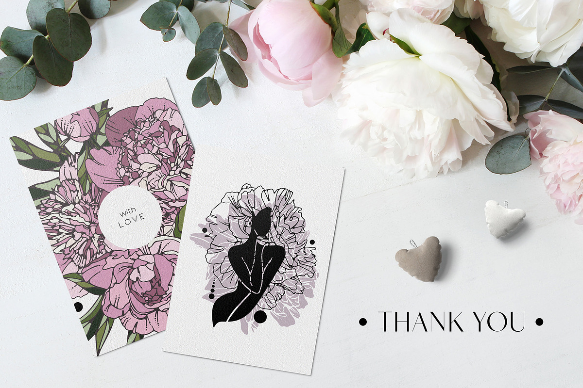 Female bodies and line art peonies, an Object Graphic by Vera●Suleimanova (Photo 17 of 17)
