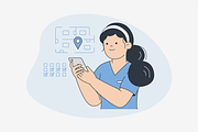 Smart Hospital Illustration, an Object Graphic by Jump Studio (Thumbnail 9 of 12)
