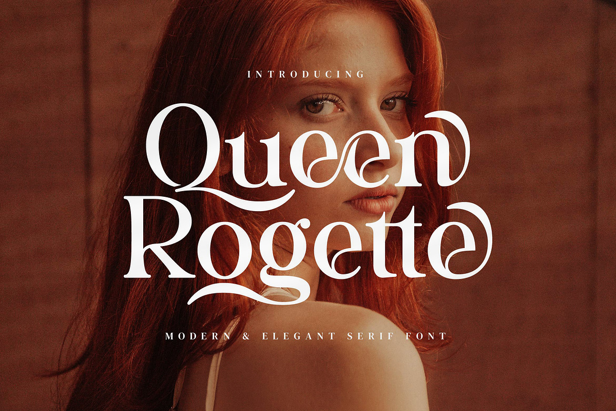 Queen Rogette - A Stylish Serif, a Serif Font by Aqeel_Art (Photo 1 of 8)