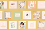 Pastel vibes | Social Media Kit, a Social Media Template by Mila Estudio (Thumbnail 3 of 7)