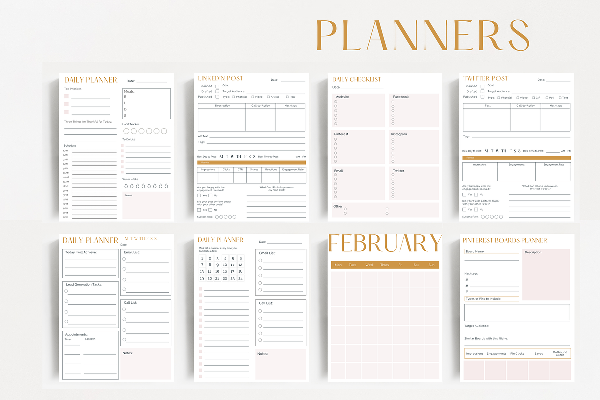 2023 Blogging Planner, a Stationery Template by Marketing Templates Co. (Photo 2 of 11)