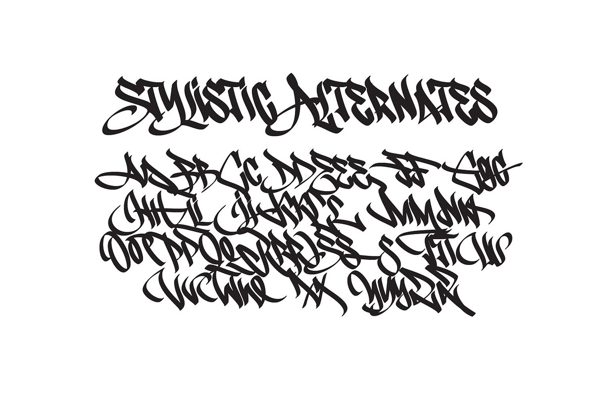 Chiloe - Graffiti typeface, a Blackletter Font by Ridha-38.lineart (Photo 14 of 15)