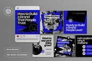 Blue Business Instagram Carousel, a Social Media Template by graphicook (Thumbnail 1 of 3)